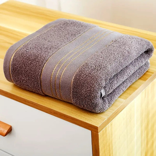 1 Cotton Bath Towel - Soft and Highly Absorbent, Lightweight and Portable, Suitable Travel