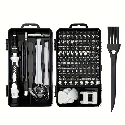 A Comprehensive 138-In-1 Repair Toolkit That Includes a Brush, a Precision Screwdriver Set