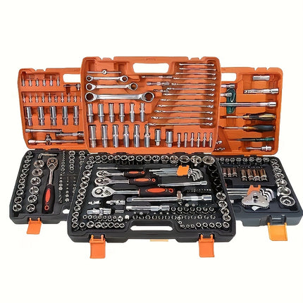 53/151pcs High-Quality Ultimate Edition Ratchet Wrench Multi-Function Tool Set - Professional Automotive Repair