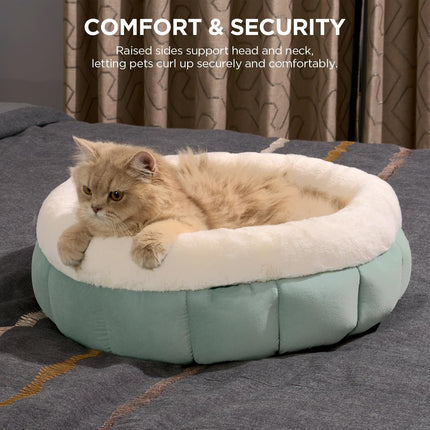 Donut Dog Beds For Small Dogs - Round Cat Beds For Indoor Cats Washable