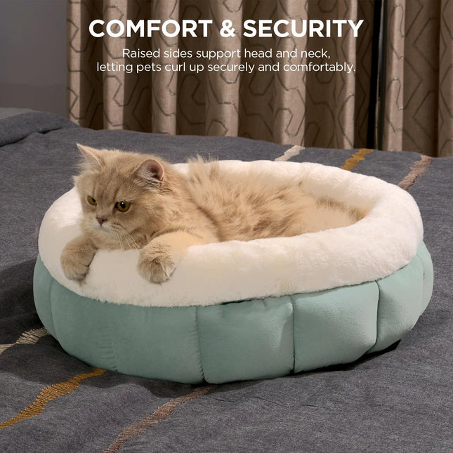 Donut Dog Beds For Small Dogs - Round Cat Beds For Indoor Cats Washable