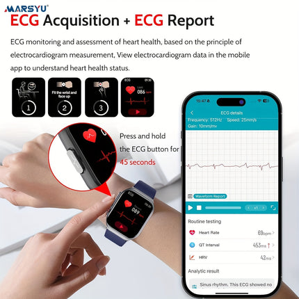 2026 New Smartwatch for Women Men, 5.18cm AMOLED Screen, 530mAh Long-Last Battery, BT 5.3 Calls,
