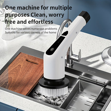 Essential for the Lazy: Multi-Functional 9-in-1 Electric Rotating Cleaning Brush with Wireless Heads