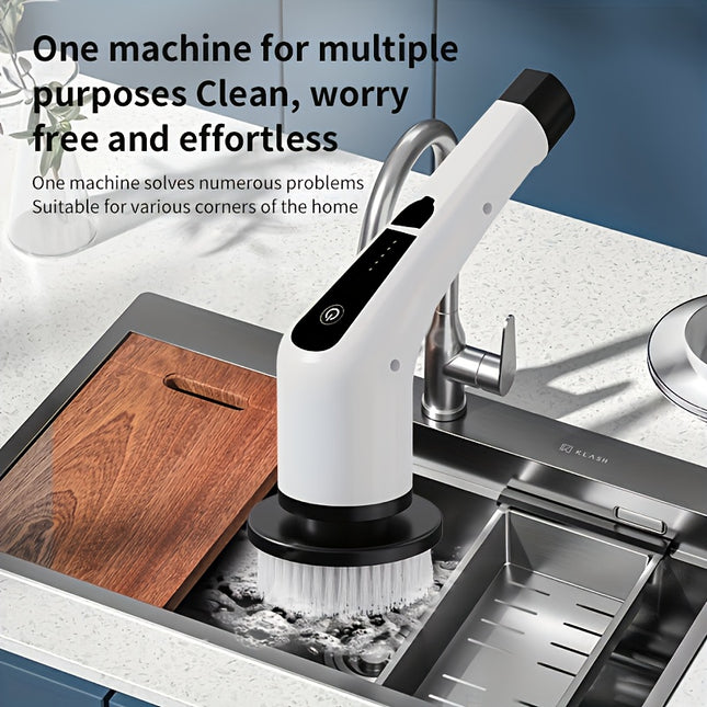 Essential for the Lazy: Multi-Functional 9-in-1 Electric Rotating Cleaning Brush with Wireless Heads