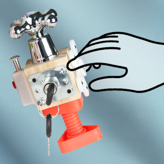 Wooden Baby Early Education Busy House Educational Toys