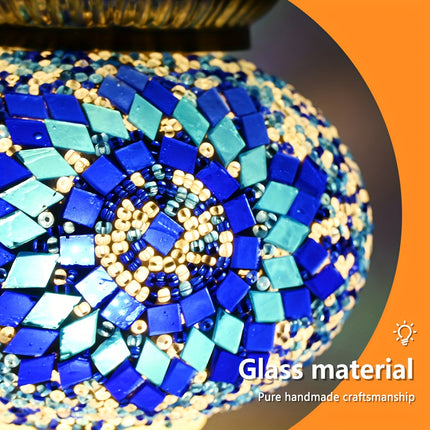Turkish Moroccan Mosaic pendant ceiling lamp, lamp fixture with 6.1 meter or so rope and chain