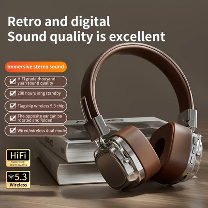 Wireless Headphones - High-Fidelity Sound, ENC Noise-Cancelling Mic, Multi-Device Connection