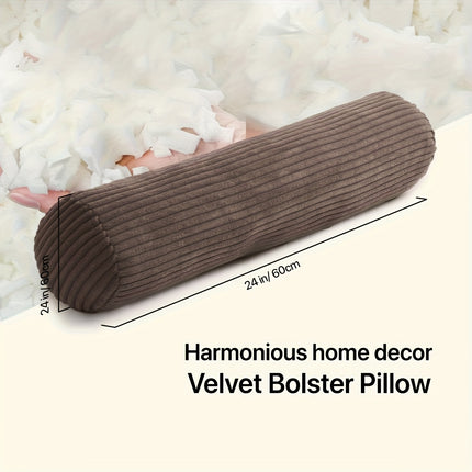 One Piece of Body Pillow with a Coral Fleece Cover, Designed As a Long Round Cervical Roll Pillow.