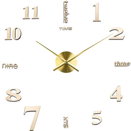 Creative 3D Wall Clock Living Room Study Decoration Wall Stickers Clock