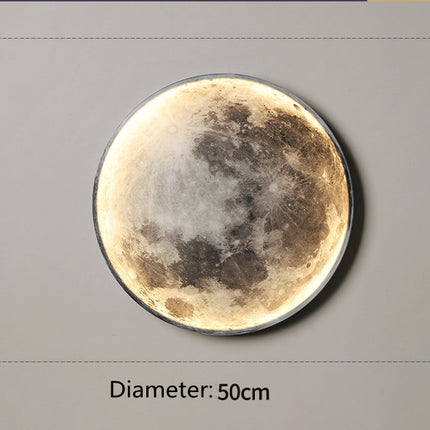 Moon LED Wall Light For Bedroom Kid's Room Foyer Living Room Coffee Bar Aisle Hallway Gallery Studyroom Loft Indoor Home Lights