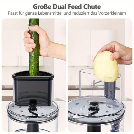 Bowl & 1.5L Blending Cup - Heavy-Duty Blender, Mill, Citrus Juicer, Kneader, 1300W Motor, 3-Speed