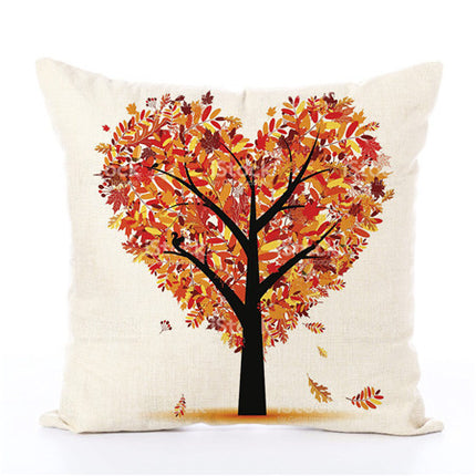 Linen Pillow Money Tree Cushion with Pillow