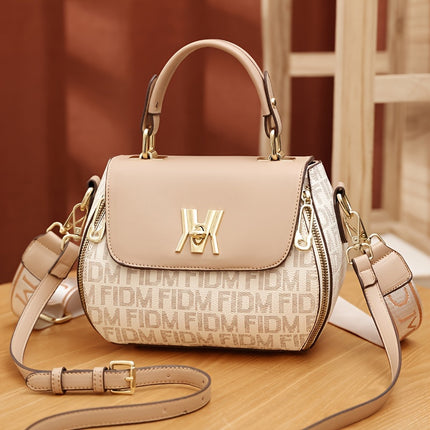 Classic Colorblock Shoulder Handbag - Satchel Bag Synthetic with Feature - Adjustable Strap