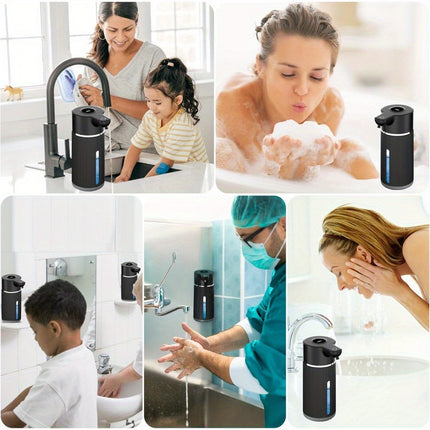 A 420Ml Wall-Mounted Automatic Soap Dispenser with IPX5 Design, Battery, USB Charging, Available