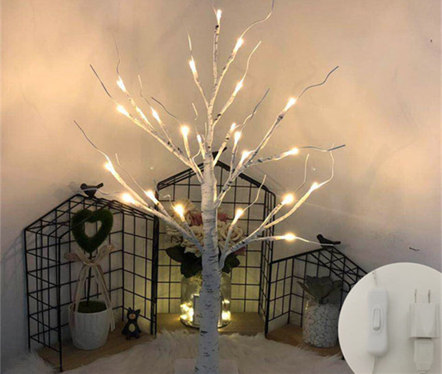 LED Lights Simulation Luminous Christmas Tree Background Decoration