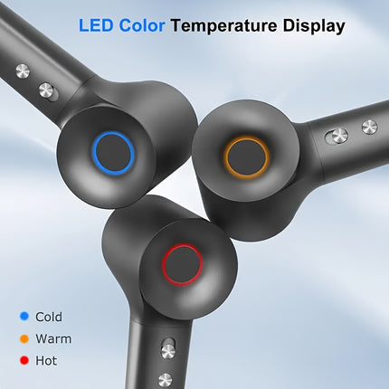 A 5-In-1 Brushless Motor Hair Dryer That Dries Quickly, Features Four Color Temperature Settings,