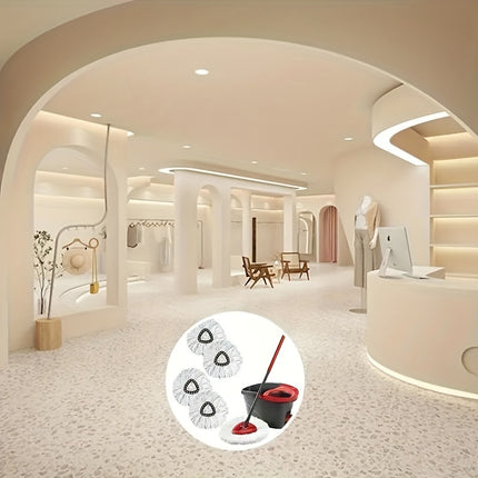 2/4/8/12pcs Superfine Fiber Mop Heads - 360° Rotating for Easy Cleaning, Effortless Wring Out