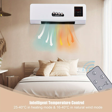 Heater And Fan Combo 1800WDual Use Wall Mounted Electric Fan