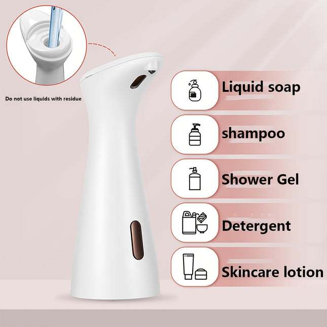 1pc Contactless Automatic Soap Dispenser 6.83oz (200ml) - Battery Powered, Infrared Sensing