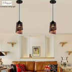 2pc-metal hollow conch ceiling light