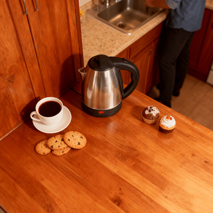 Kettle 1000W, Stainless Steel, Auto Shut-Off, Dry-Boil Protection, Odor-Free, US Plug (110V) - Suitable for Coffee,