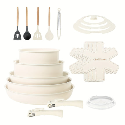21PCS Ceramic Nonstick Cookware Set - Ultra-Durable, Easy Food Release