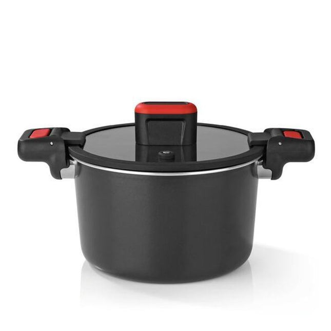 5.8L Pressure Cooking Pot with Non-Stick Coating Energy-Efficient Aluminum Cookware