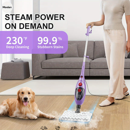 Handheld Steam Cleaner Detachable, Cleaner for Hardwood/Tile/Laminate Floors Windows Sofa Wall with 11