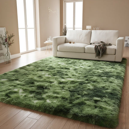 8x10 Plush Shag Rug Fire-Resistant Thick Pile Carpet Suitable for Bedroom & Living Room,