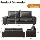 88.58 Inch / Black