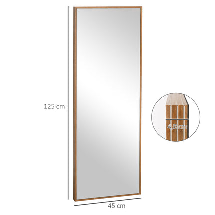 Full Body Wall Mirror 45X125 Cm Floor Standing Mirror Large Wooden Modern Style Decorative