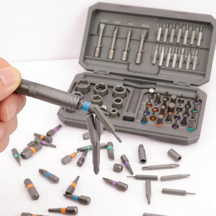 54/32-in-1 Heavy-Duty Professional Ratcheting Screwdriver Set with Magnetic Bits