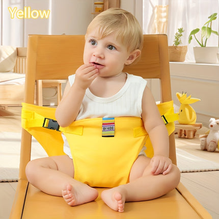1pc Children's Dining Safety Belt for High Chairs, Foldable and Adjustable Buckle Design,