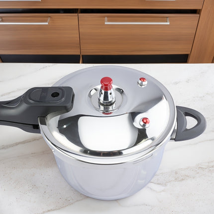 6L Commercial-Grade Stainless Steel Pressure Cooker Fast Cooking Pot with Triple Safety System