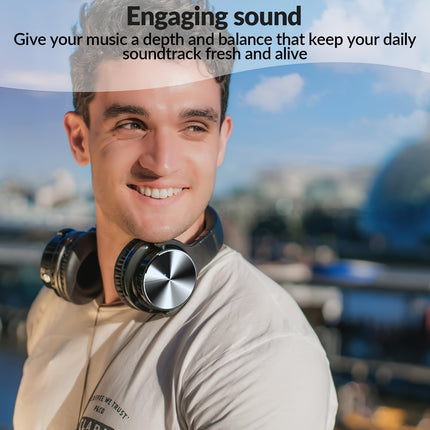 Playtime Wireless 5.2 Active Noise Canceling Over-Ear Headphones Microphone, USB Charging
