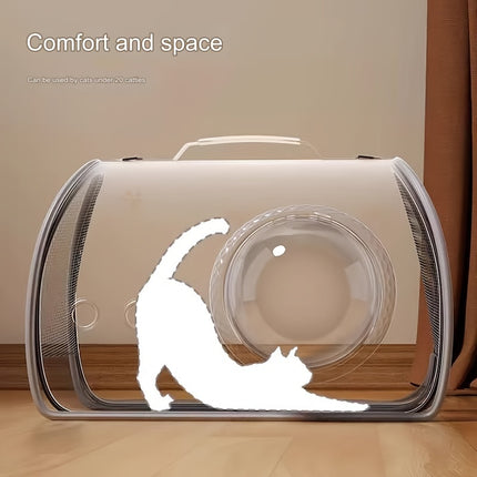 Portable Cat Carrier, Large Capacity Space Cabin, Nylon Soft-Sided Pet Bag with Zipper Closure, Pet Travel Bag for Cats, Outdoor Carrying Case for Small Cats