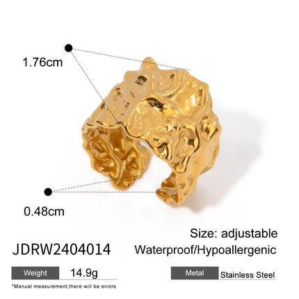 Stainless Steel Ring For Womencolorfast Subtly Luxurious And Exudes A Premium Vibe