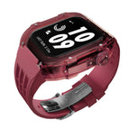 Transparent Red Wine Red / Fluororubber 44or45mm