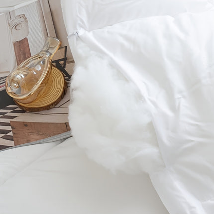 1pc All-Season Comfort Quilted Duvet, 100% Polyester Fiber, Soft Breathable Lightweight