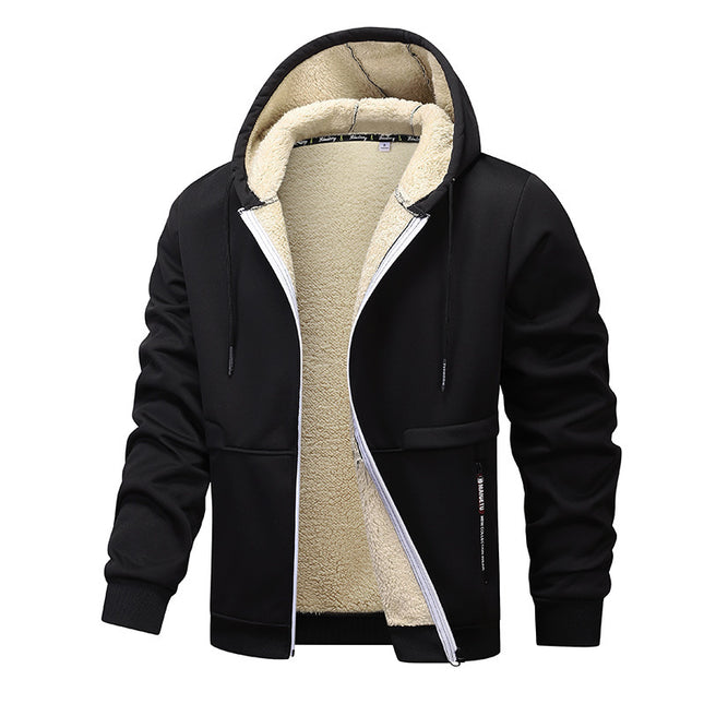 Men's Fashion Lambswool Thickened Coat Sweatshirt