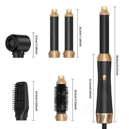 Hair Styler 60000RPM Upgrade Airbrush Hair Dryer Set W/Hair Dryer Brush Left
