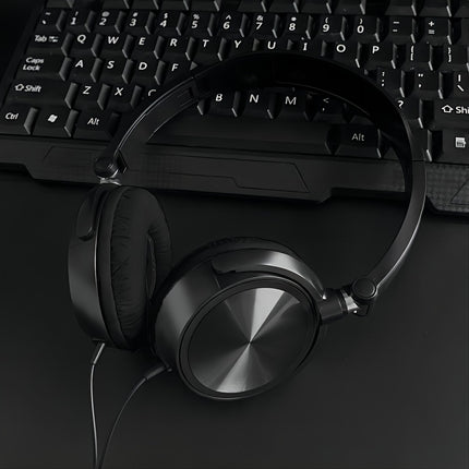 Wired Headphones, Foldable Bass With Microphone, Headset, 47.24inch Cable,