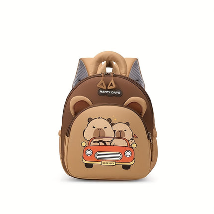 Backpack Suitable for Boys & Girls 3-6 Years - Lightweight Backpack with Cute Capybara