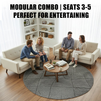 Modern Loveseat, Button Tufted Accent Sofa, Small Couch, A Top Choice for Christmas Gifts for Living Room