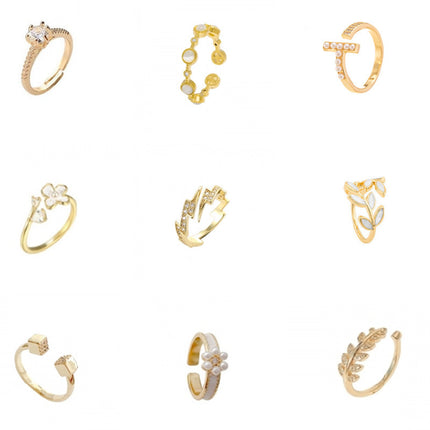 South Korea Fashion Personalized Flower Niche Design Ring