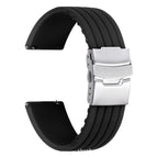 Black Silver Buckle / 18mm
