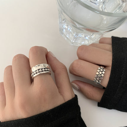 Luxury High-end Multi-layered Ring With A Polka-dot Design For Women