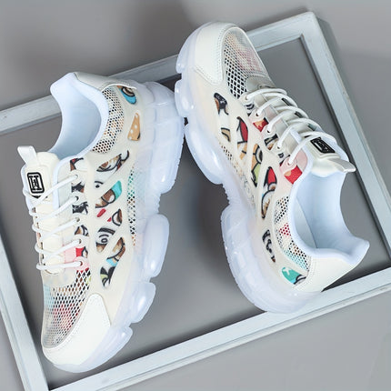 Men's Sports Shoes, Low-Top Casual Lace-Up Sneakers, Comfortable Footwear