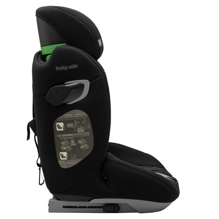 Baby Mix Hero Pro Ultra ISOFIX I-Size Car Seat, Black, for 76 to 150 cm