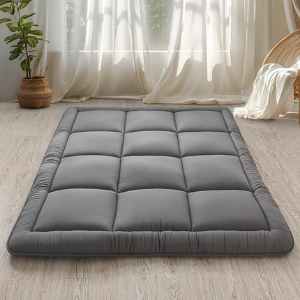 1pc Japanese Floor Mattress Futon Mattress Grey Tatami Mat 5D Polyester Filled Sleeping Pad Foldable
